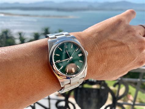 rolex oyster perpetual grün 36mm